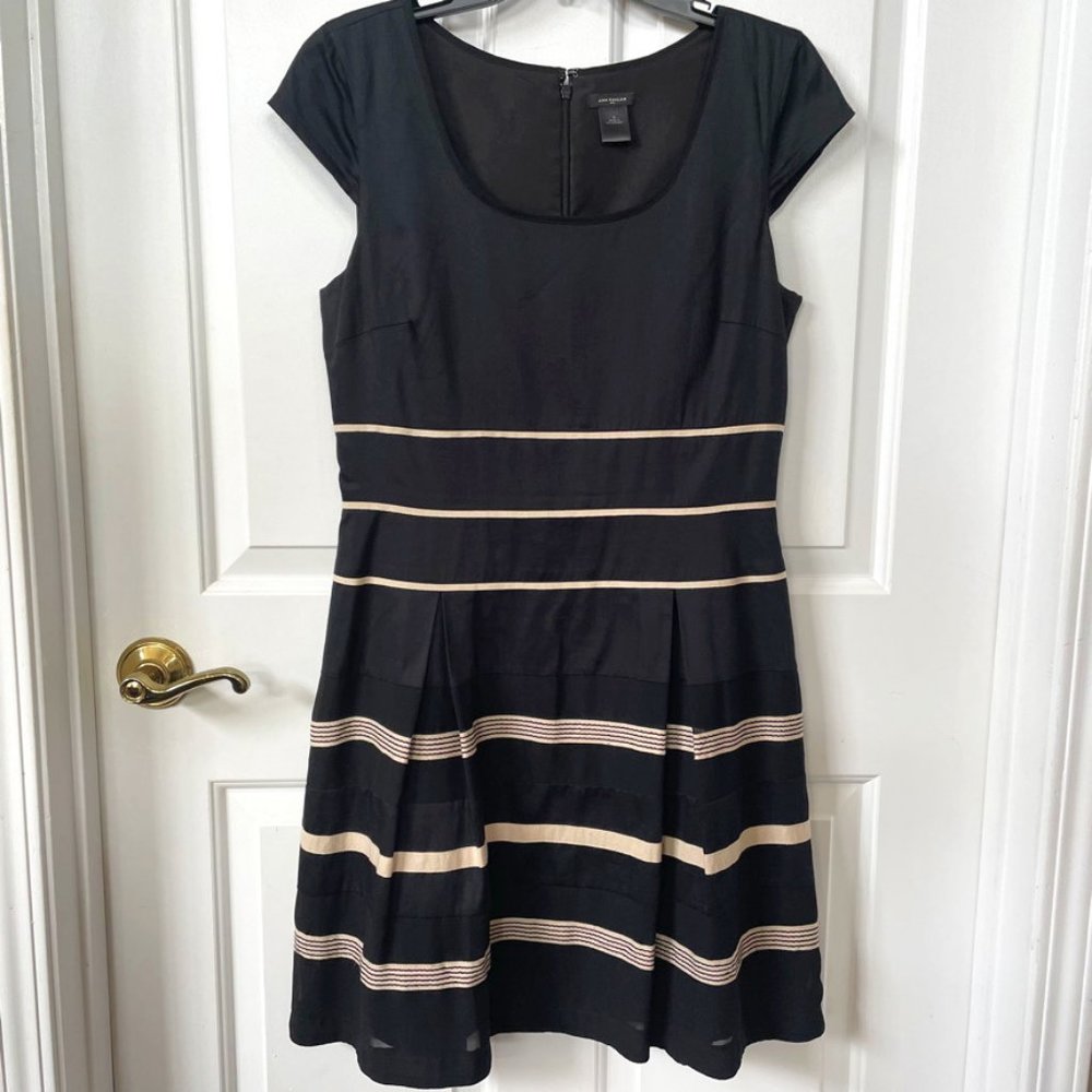 Ann Taylor Mixed Media Ribbon Dress